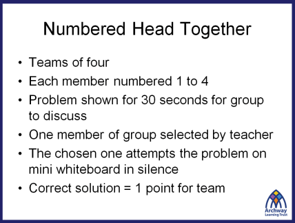 Numbered Heads Together